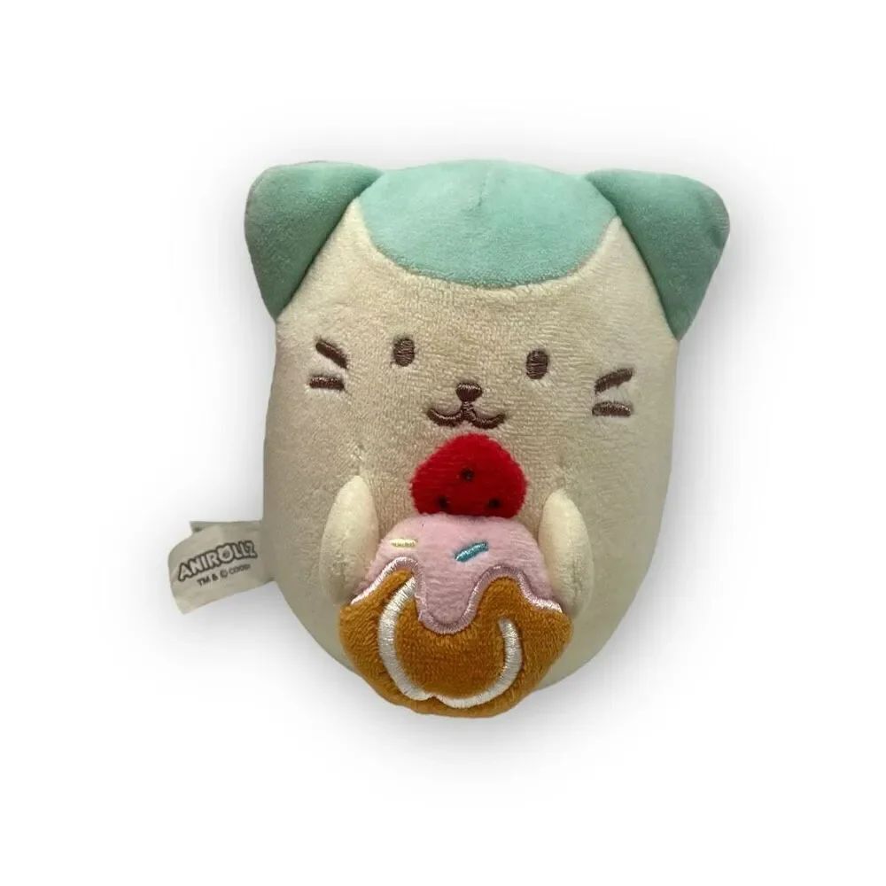 Anirollz Kittiroll Fabric Squishy Ball Stuffed Plus Animal